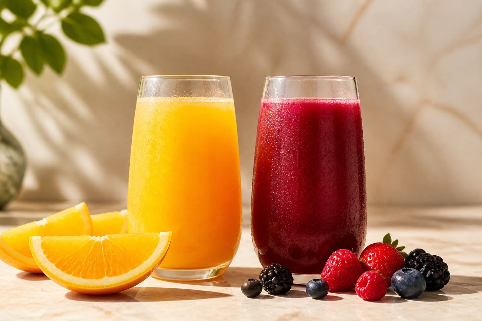 Fresh fruit juices