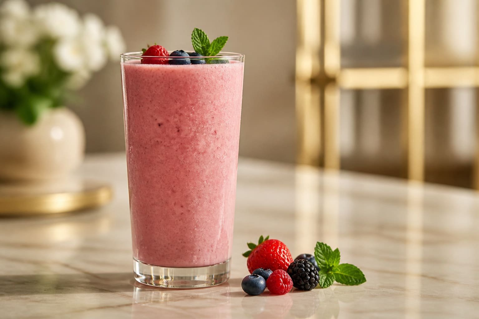 Fresh fruit smoothie